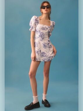 Reformation Evianna Linen Mini Dress - Size 2